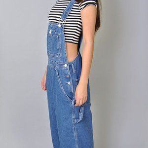 90s Calvin Klein M Denim Blue Jean Bibs Overalls